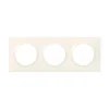 Plaque de finition 3 postes Legrand Dooxie 6 009 03 coloris blanc l.229 x P.10 x H.87 mm
