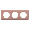 Plaque de finition 3 postes Legrand Céliane 0 988 31 coloris vieux rose l.232 x P.8,5 x H.82 mm