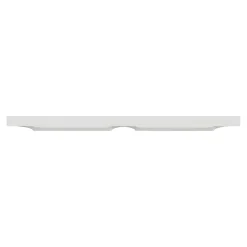 Plaque de finition 2 postes Schneider Electric Odace Styl S520704 coloris blanc l.156 x P.10 x H.85 mm