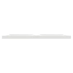 Plaque de finition 2 postes Schneider Electric Odace Styl S520704 coloris blanc l.156 x P.10 x H.85 mm