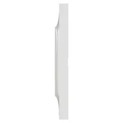 Plaque de finition 2 postes Schneider Electric Odace Styl S520704 coloris blanc l.156 x P.10 x H.85 mm