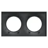 Plaque de finition 2 postes Schneider Electric Odace Styl S540704 coloris anthracite l.156 x P.10 x H.85 mm