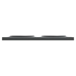 Plaque de finition 2 postes Schneider Electric Odace Styl S540704 coloris anthracite l.156 x P.10 x H.85 mm