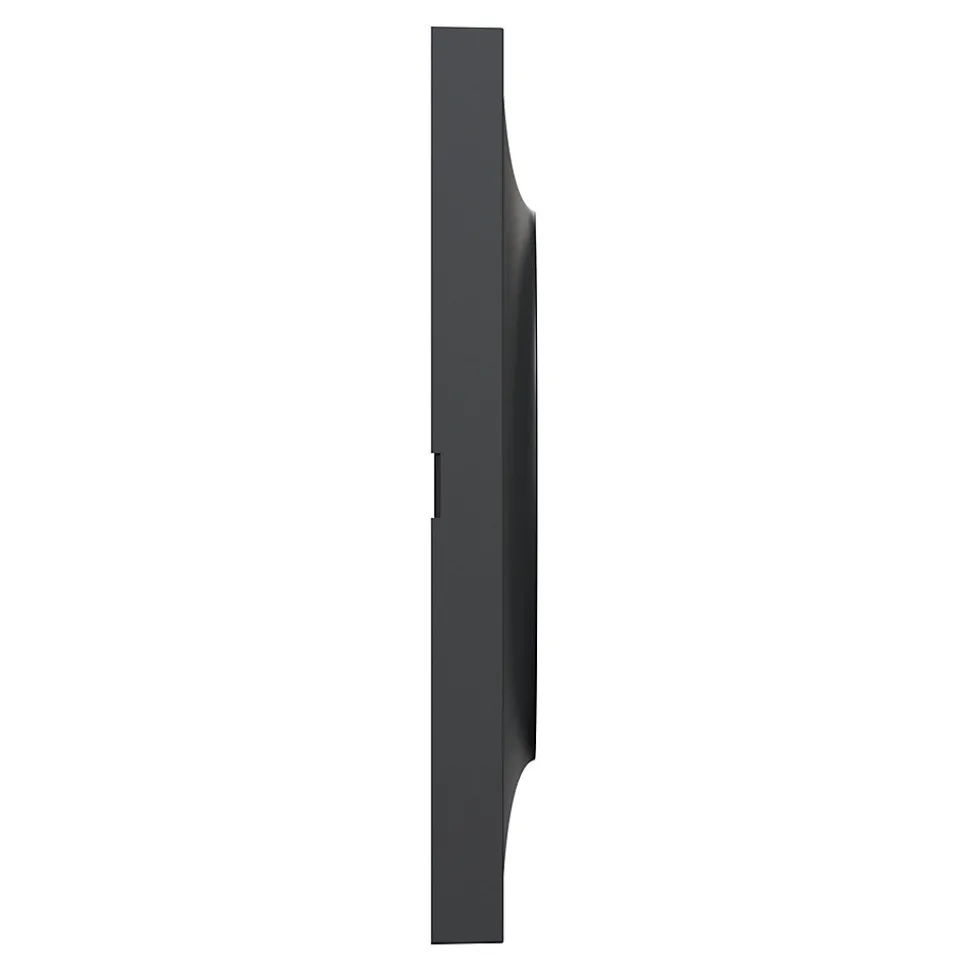 Plaque de finition 2 postes Schneider Electric Odace Styl S54C704 coloris anthracite avec liseré anthracite l.156 x P.10 x H.85 mm