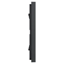 Plaque de finition 3 postes Schneider Electric Unica Déco Essentielle NU600654 coloris anthracite l.230,6 x P.10,25 x H.85 mm