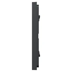 Plaque de finition 3 postes Schneider Electric Unica Déco Essentielle NU600654 coloris anthracite l.230,6 x P.10,25 x H.85 mm