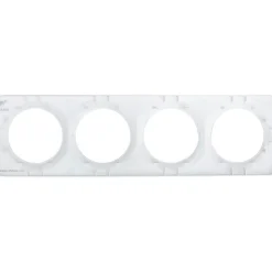 Plaque de finition quadruple Jacobsen Espen blanc à assembler