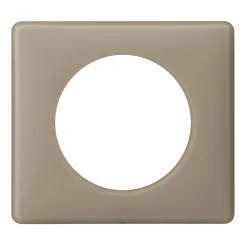 Plaque de finition simple Legrand Céliane Poudré Grès