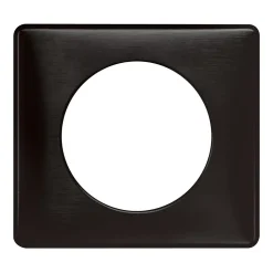 Plaque de finition simple Legrand Céliane Métal Carbone