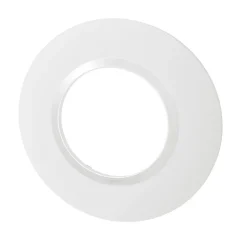 Plaque de finition simple Legrand Dooxie Blanc rond