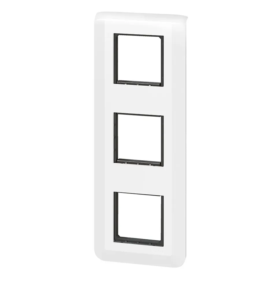 Plaque de finition 3x2 modules Legrand Mosaïc 0 994 75 coloris blanc l.224 x P.9 x H.82 mm
