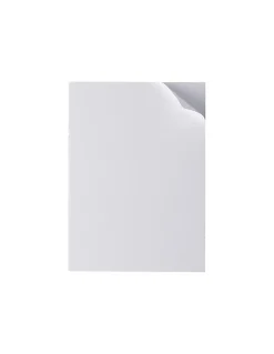 Plaque de signalisation 6, marquage blanc sur fond bleu, panneau PVC adhésif, 65x90mm - THIRARD