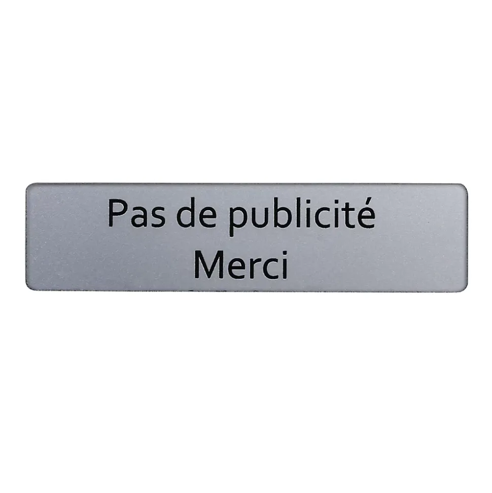 Plaque "Pas de publicité, Merci"