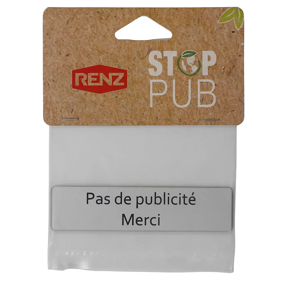Plaque "Pas de publicité, Merci"