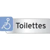 Plaquette indicatrice "Toilettes handicapé"