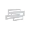 Plastron Modulaire En Métal 24 Modules - 150mm - Pour Coffret Altlantic Ide Et Atlantic Plus