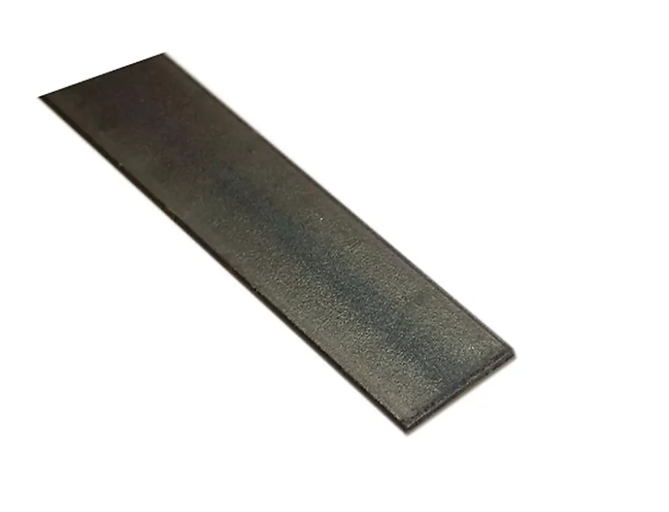 Plat acier étiré verni 20 x 2 mm, 1 m
