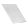 Plat aluminium anodisé coloris inox 50 x 3 mm, 2 m