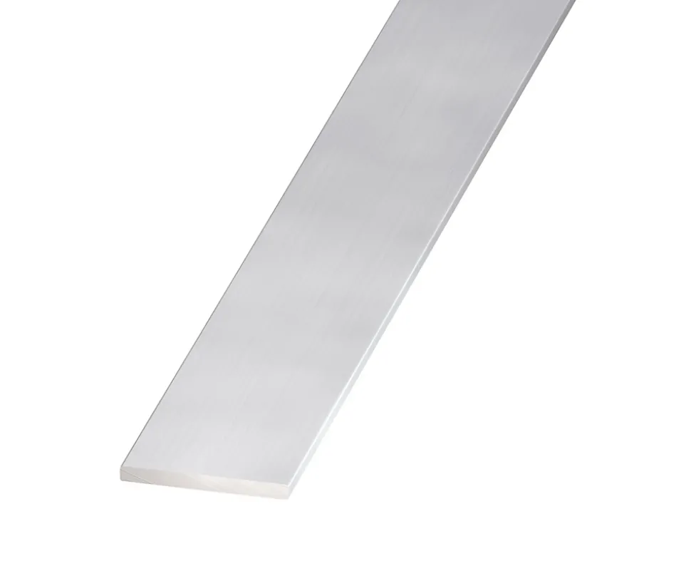 Plat aluminium anodisé incolore 20 x 2 mm, 2 m
