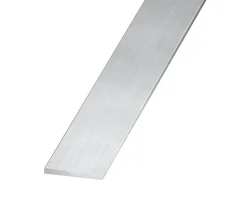Plat aluminium brut effet argenté 40 x 2 mm, 1 m