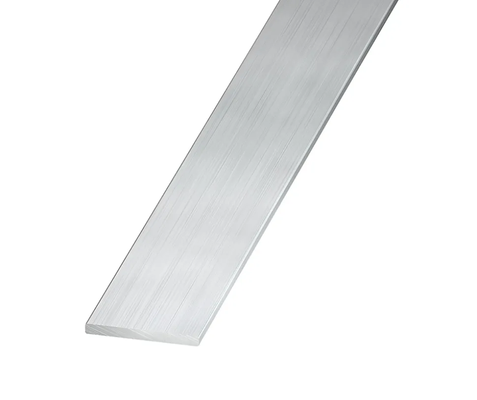 Plat aluminium brut 10 x 2 mm, 2 m Argent