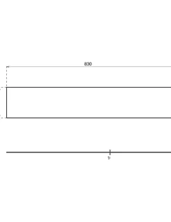 Plinthe de bas de porte, inox, 150x830 mm, avec adhésif - THIRARD
