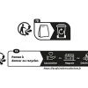 Poignée de meuble arrondi GoodHome Minzh aluminium mat noir l.153mm x l.25mm x H. 16mm entraxe 128mm