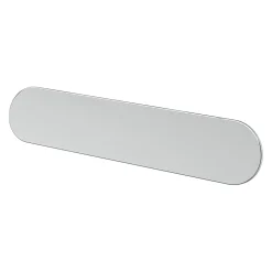 Poignée de meuble arrondi GoodHome Minzh aluminium mat noir l.153mm x l.25mm x H. 16mm entraxe 128mm