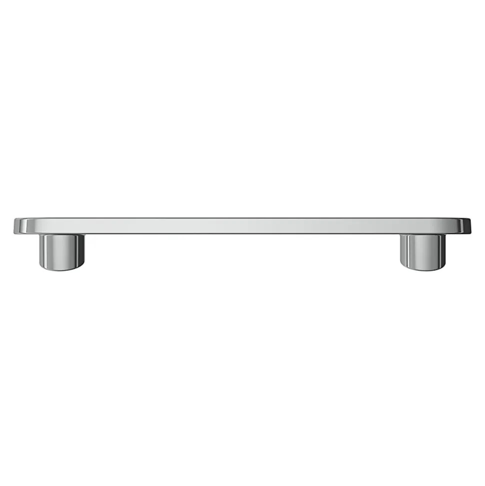 Poignée de meuble arrondi GoodHome Minzh aluminium mat noir l.153mm x l.25mm x H. 16mm entraxe 128mm