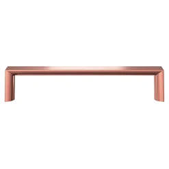 Poignée de meuble Droit GoodHome Dotz doré l.135mm x l.12mm x H. 26mm entraxe 128mm