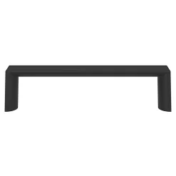 Poignée de meuble Droit GoodHome Dotz mat noir l.104mm x l.14mm x H. 26mm entraxe 96mm