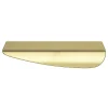 Poignée de meuble Incurvé GoodHome Mehaban effet laiton satin doré l.120mm x l.44mm x H. 13mm entraxe 96mm