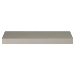 Poignée de meuble Incurvé GoodHome Skej aluminium effet nickel satin gris l.120mm x l.19mm x H. 35mm entraxe 96mm