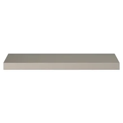 Poignée de meuble Incurvé GoodHome Skej aluminium effet nickel satin gris l.152mm x l.19mm x H. 35mm entraxe 128mm