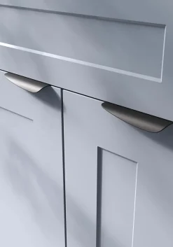 Poignée de meuble Incurvé GoodHome Mehaban mat noir l.120mm x l.44mm x H. 13mm entraxe 96mm
