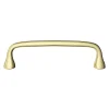 Poignée de meuble nœud GoodHome Tudy Laiton effet laiton doré l.143mm x H. 16mm entraxe 128mm