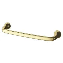 Poignée de meuble nœud GoodHome Tudy Laiton effet laiton doré l.143mm x H. 16mm entraxe 128mm