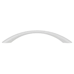 Poignée de meuble nœud GoodHome Primel mat blanc l.160mm x l.9mm x H. 27mm entraxe 128mm
