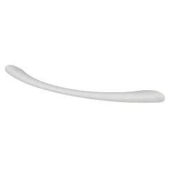 Poignée de meuble nœud GoodHome Primel mat blanc l.160mm x l.9mm x H. 27mm entraxe 128mm