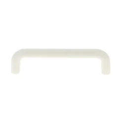 Poignée de meuble nœud Plastic Plastique mat blanc l.106mm x H. 10mm entraxe 96mm