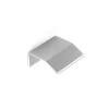 Poignée en aluminium avec finition anodisée mate, dimensions: 40x18x39mm et inserts: 16mm-