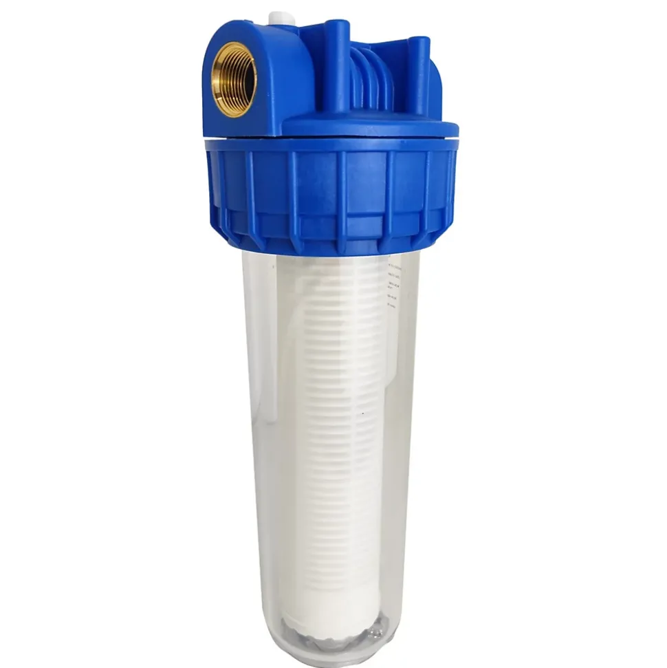 Porte Filtre à Eau 9"3/4 - 20/27f + Cartouche Filtre Lavable 60microns