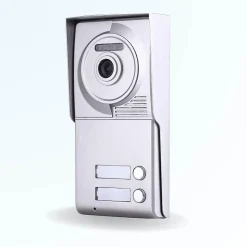 Portier interphone vidéo classic 4 fils - 2 appartements - 2 écrans noirs