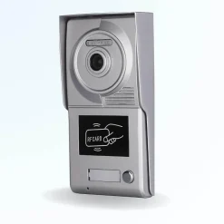 Portier interphone vidéo classic 4 fils pour 2 entrées - 1 appartement - 2 platines - 1 écran blanc 7" - avec mémoire pho...