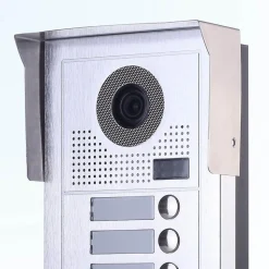 Portier interphone vidéo modern 2 fils - 1 appartement - 1 écran blanc