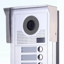 Portier interphone vidéo modern 2 fils - 1 appartement - 2 écrans noirs