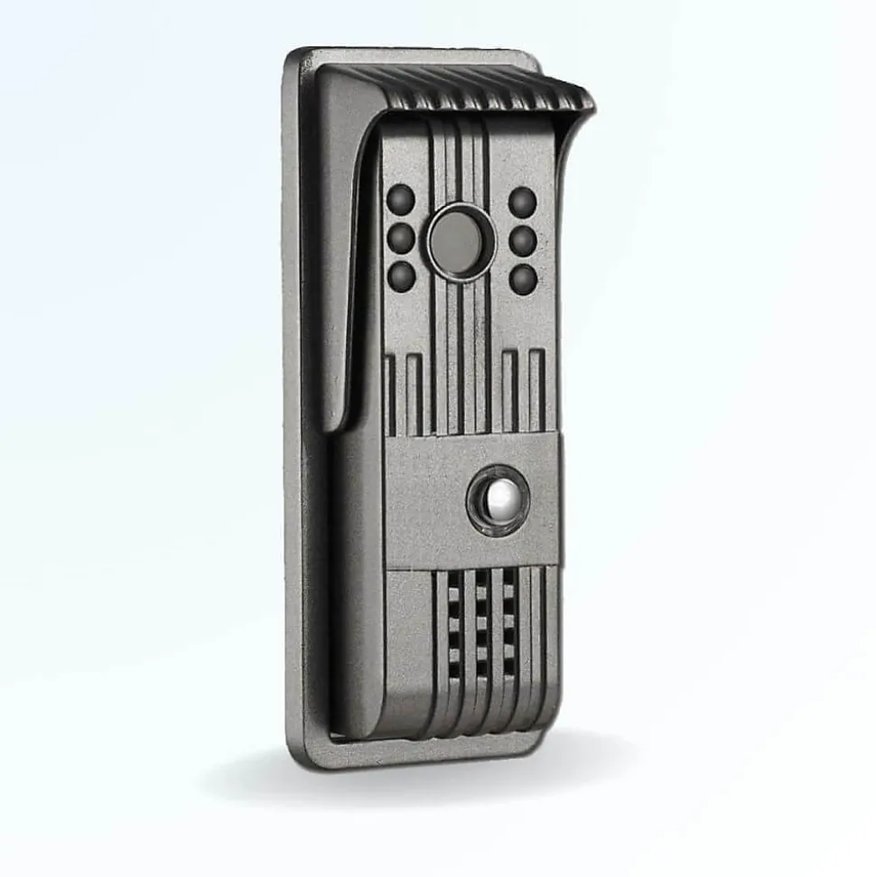 Portier interphone vidéo pili 4 fils - 1 écran noir
