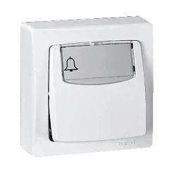 Poussoir porte étiquette ASL Legrand blanc