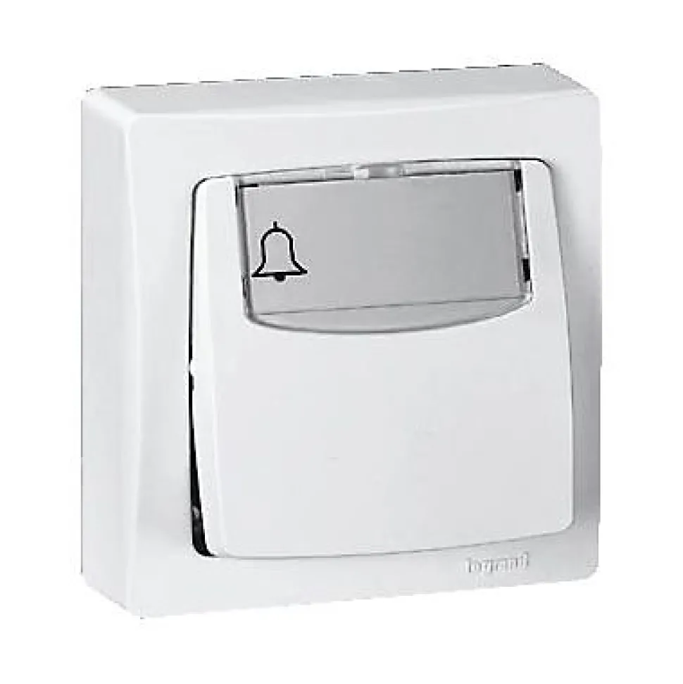 Poussoir porte étiquette ASL Legrand blanc