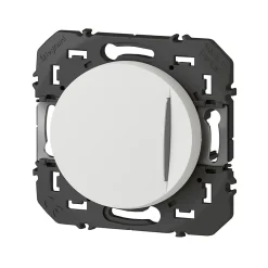 Poussoir simple avec voyant lumineux Legrand Dooxie blanc